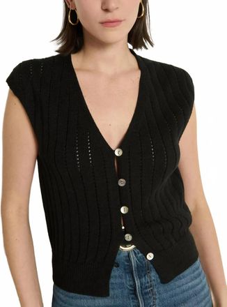 Nation Ltd Morganna Sweater Vest In Black