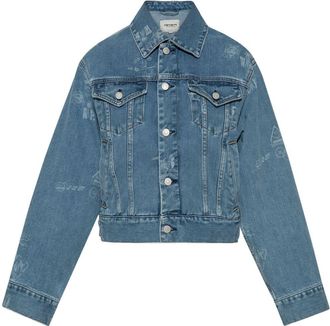 Carhartt Work in Progress graphic-print jacket - women - Cotton - S - Blue