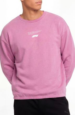 Puma Formula 1 Sportswear Graphic Sweatshirt in Mauve Pop at Nordstrom, Size Xx-Large