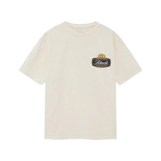 Rhude Safari Crest Tee - Tops - Hombre - Blanco - S