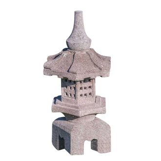 Wanda Collection Linterna japonesa toro de piedra de lava 55 cm