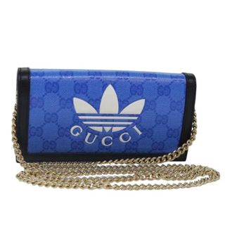 Gucci Portafoglio Vintage in Tela Pre-owned - - Pre-owned - Donna - Blu - ONE SIZE