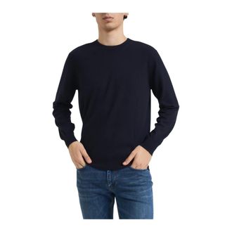 KANGRA Round-neck Knitwear, male, Blue, 2XL, Pullover Basic