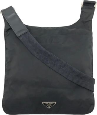 Prada Pre-owned Cross Body Bags, female, Black, Size: ONE SIZE Pre-owned Nylon prada-bags
