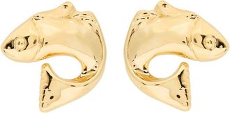 Jacquemus Les Boucles Poisson Fish Drop Earrings - Gold - One Size