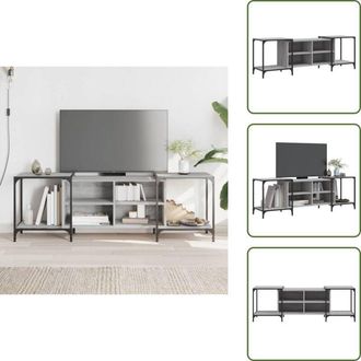vidaXL Mobile in Legno Multistrato - vidaXL Mobile Porta TV Grigio Sonoma 153x37x50 cm in Legno Multistrato - Supporto TV