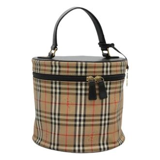 Burberry Pre-owned Bucket Bags, female, Beige, Size: ONE SIZE Pre-owned Cosmetic Pouch