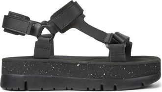 Camper Oruga Up Sandalen - Dames - Sandalen - Zwart - 38 EU - Leer - Schoenen