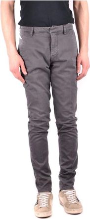 Dondup Heren, Broeken, Grijs, Maat: W30 Katoen