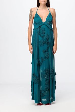 Dries Van Noten Abito in viscosa con rose
