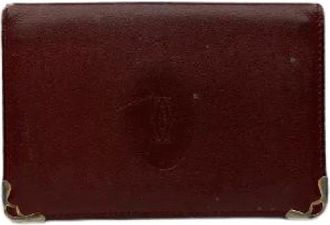 Cartier Pre-owned Wallets, female, Red, Size: ONE SIZE Pre-owned Leather Wallet