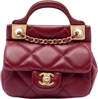 Chanel Borsa Mini Satchel Pre-owned - - Pre-owned - Donna - Rosso - ONE SIZE