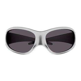 Balenciaga Accessoires, Dames, Grijs, ONE Size, Bb 0252S Zonnebril