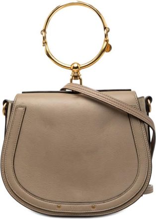 Chlo&eacute; Pre-owned Chloe Medium Leather Nile Bracelet Satchel Ladies 1JMUXI793IK9I12B