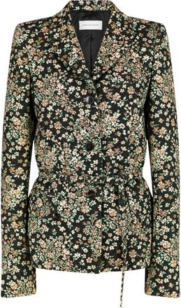 Dries Van Noten Getailleerde blazer - Dames - Jassen - Veelkleurig - Maat: XS Leer