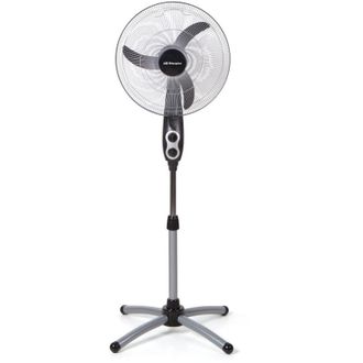 Orbegozo Ventilador De Pie Sf 0156, 3 Velocidades, Cabezal Oscilante 360, Temporizador, Altura Ajustable De 134 A 155 Cm, 45 Cm Di&aacute;metro, 60 W - Orbegozo