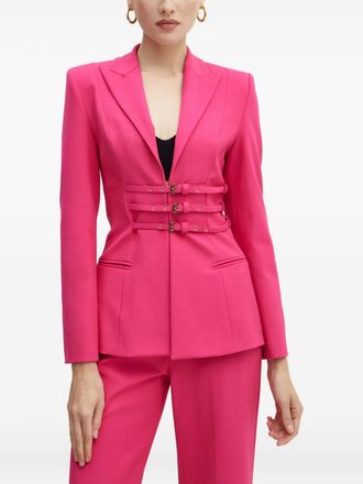 Versace Jeans Couture Blazer met gespdetail - Roze
