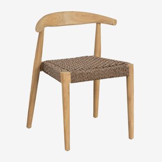 Sklum Sklum - Pack De 2 Sillas De Comedor En Madera De Teca Celle