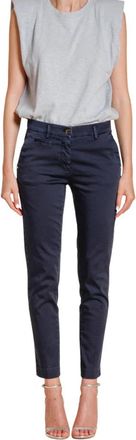 Mason's New York Slim Chino Broek - Dames - Chinos - Blauw - L - Katoen - Broeken