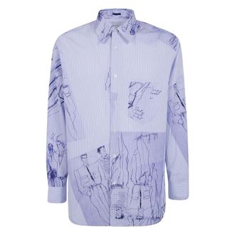 Paul Smith Camisa Easy Fit - Shirts - Hombre - Azul - XL