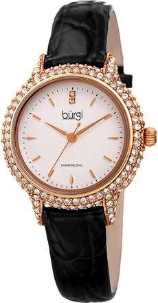 Bürgi Quartz Diamond White Dial Ladies Watch BUR249BK