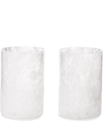 Stories of Italy Opale glasses (set of 2) - unisex - Wax/glass - OS - White