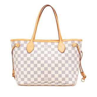 Louis Vuitton Neverfull Draagtassen Gepofte Canvas