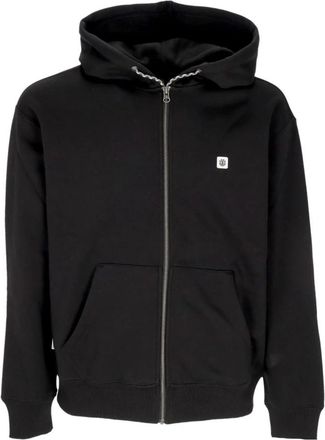 Element Zip Hoodie met Verstelbare Capuchon - Heren - Vesten met rits - Zwart - S - Katoen - Hoodies & sweatvesten