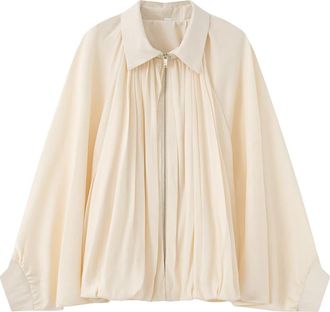 Generic Womens Faux Suede Bomber Jacket Fashion Solid Colour Bat Cropped Coat Casual Trendy Streetwear Outerwear Lapel Zip Long Sleeve Jackets for Winter Autu