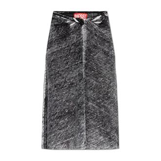 Diesel Midi Skirts, female, Black, Size: XS M-Livette Skirt