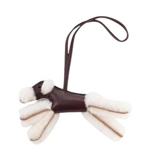 Herm&egrave;s Pre-owned Accessories, female, Brown, Size: ONE SIZE Pre-owned Budy Charm Fox Terrier Talisman