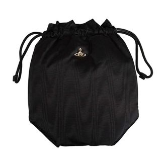 Vivienne Westwood Bucket Bags, female, Black, Size: ONE SIZE Drawstring Pouch Set