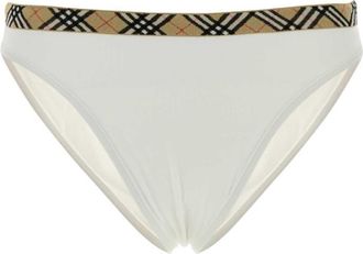Burberry White Checks Swimwear