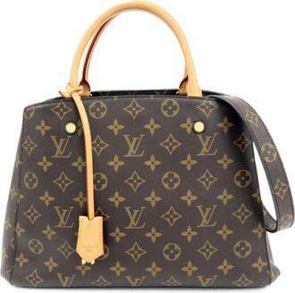 Louis Vuitton Montaigne Monogram Canvas Brown Canvas Handbag (Pre-Owned)
