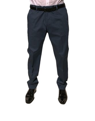 Dolce & Gabbana Mens Straight Leg Dress Pants - Dark Grey Cotton - Size EU 44 (Mens)