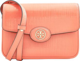 Tory Burch Robinson Embossed Leather Convertible Shoulder Bag