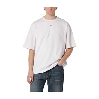 Off-white T-Shirts, male, White, Size: XS Rubbed Paint Arrows S/S Skate Tee