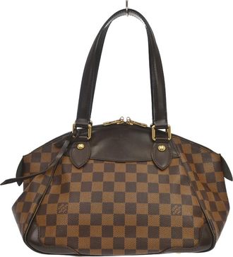 Louis Vuitton Verona Damier Brown Canvas Handbag (Pre-Owned)