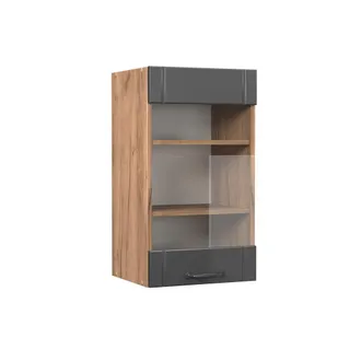 Vicco Mobile Da Cucina In Vetro Fame-line, Grigio Scuro, 40 Cm, Vicco