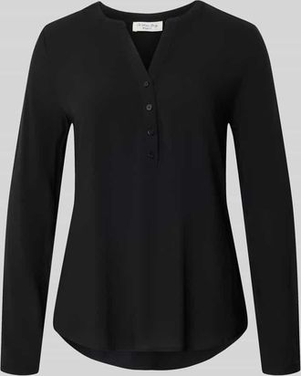 Christian Berg Regular Fit Bluse aus reiner Viskose mit Tunika-Ausschnitt in Black, Gr&ouml;&szlig;e 34