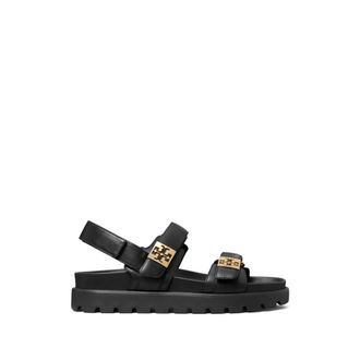 Tory Burch Tory Burch, Flat Sandals, female, Black, Size: 8 1/2 US Mellow Sport Sandal