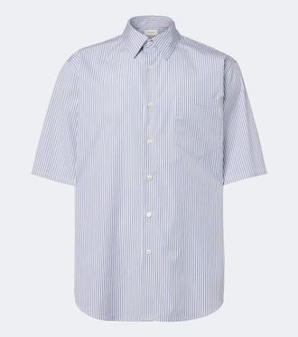 Saint Laurent Cassandre striped cotton shirt