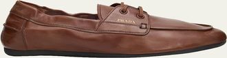 Prada Leather Driver Loafers