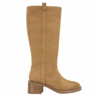 Kensie Womens Naya Knee High Zip Up Boots In Brown