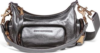 Aim&eacute;e Away We Go Mini Convertible Crossbody Bag in Pewter Metallic at Nordstrom