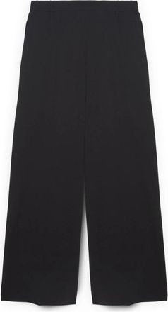 Fiorella Rubino Wijde Pijpen Broek - Dames - Wijde Broeken - Zwart - XS - Polyester - Broeken