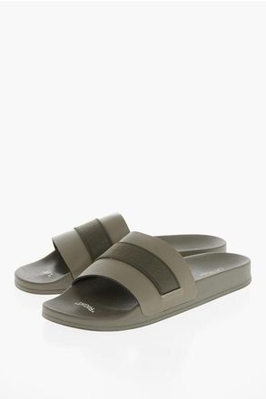 Off-white Rubber Slides With Logo Band size 49