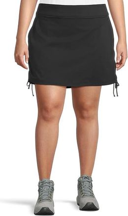 Columbia Plus Size All Seasons Ruched Skort Womens Skort Black : 1X, Elastane/Polyester