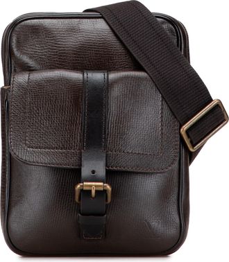 Louis Vuitton Pre-owned Womens Crossbody Bag Buckle - Dark Brown Leather - One Size