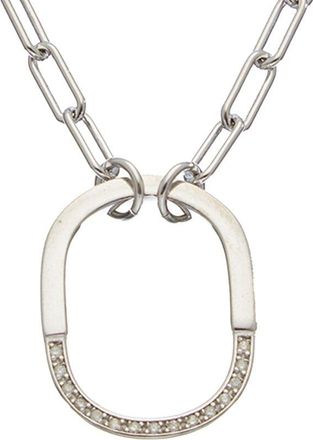Meshmerise 18K Over Silver 0.20 Ct. Tw. Diamond Necklace